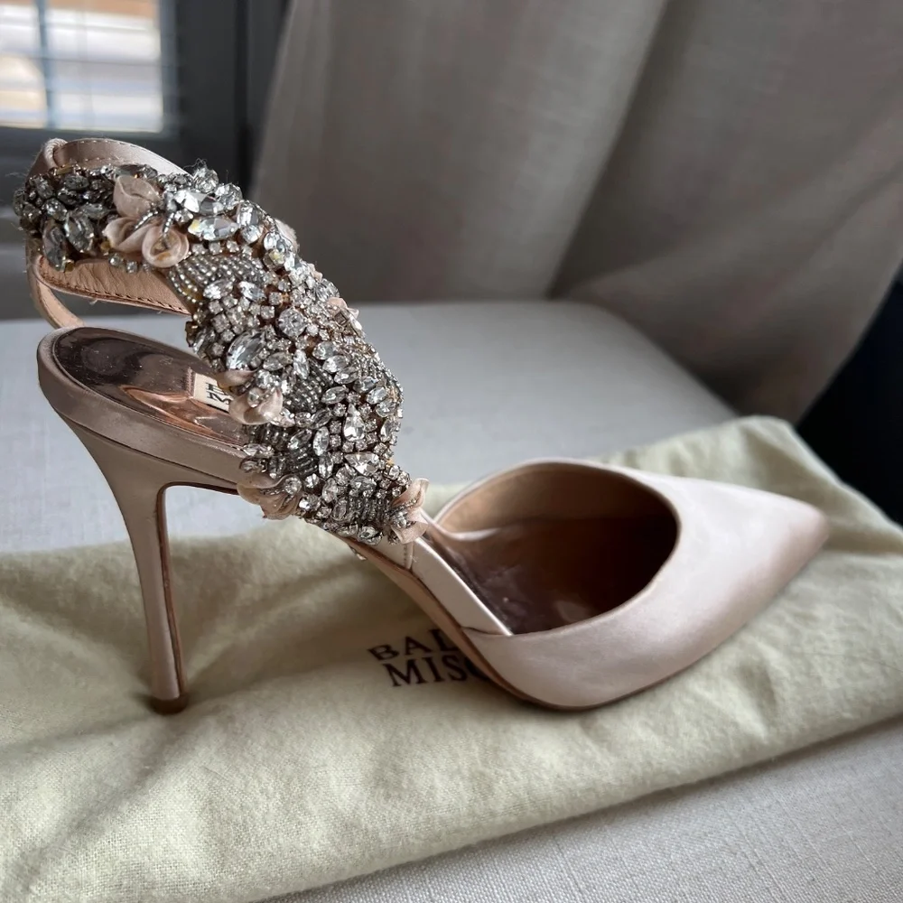 Badgley Mischka Wedding Shoes Blush - Picture 2 of 3